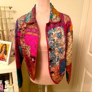 Colourful Quilted Patchwork Quilt Jacket